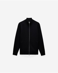 Calibre - Textured Zip Cardigan Black