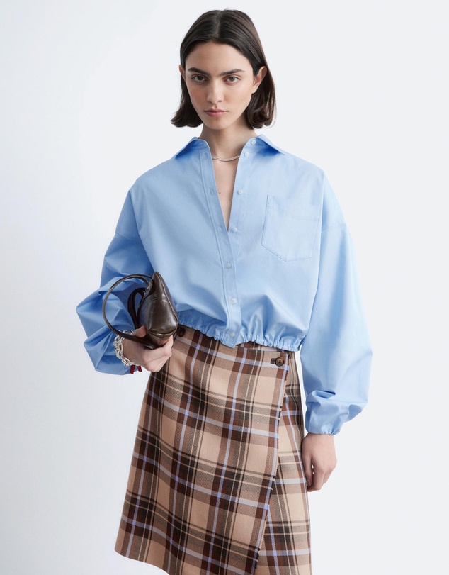 & Other Stories - Cropped Drawstring Shirt
