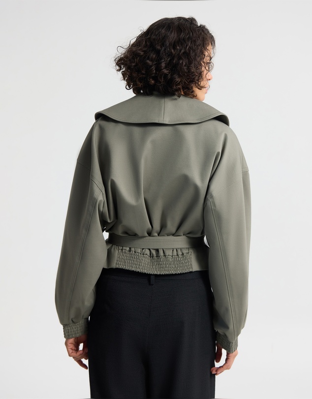 Oxford - Indie Crop Belt Waist Jacket