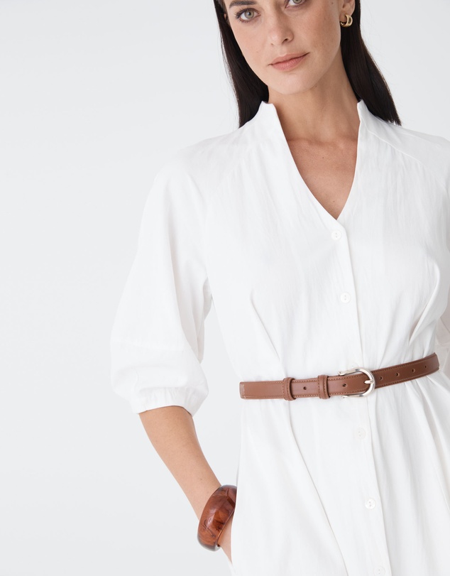 Forcast - Lyn Lantern Sleeve Shirt Dress