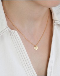 Von Treskow - Fine necklace with VT flat heart