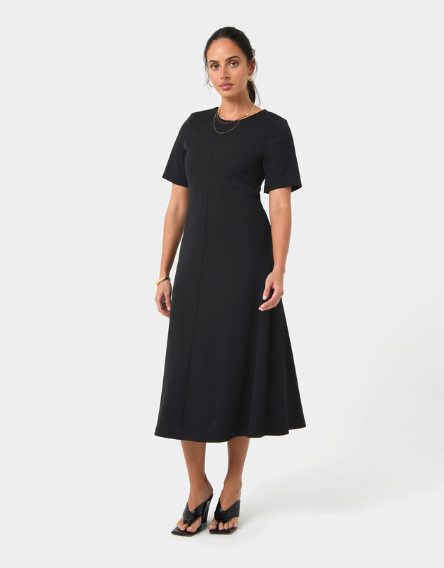 Forcast - Leah A-Line Midi Dress