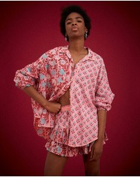 KINGA CSILLA - Kamala Block Print Chalm Shirt