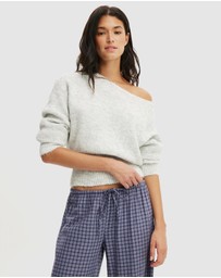 Cotton On Body - Fluffy Off The Shoulder Knit Jumper
