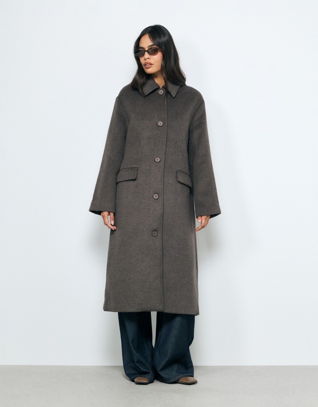 Revibe - Repaired AERE Cassie Wool Blend Coat - AU 6
