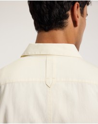 Calibre - Relaxed Stitch Detail Overshirt Cream