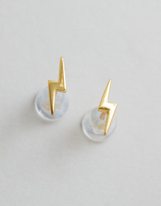 Native Sol - Lightning Bolt Studs