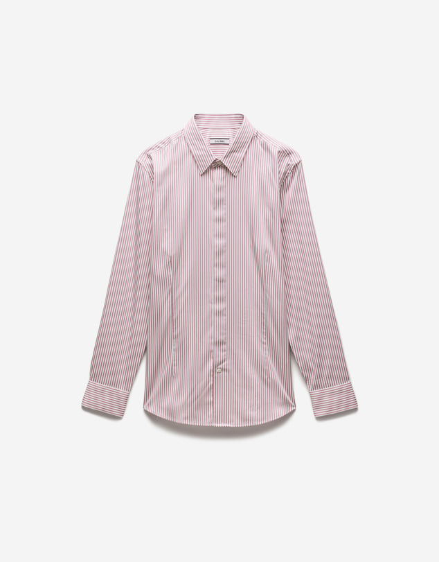 Calibre - Stretch Sateen Stripe Shirt Pink