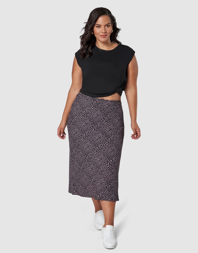 Something 4 Olivia - Catalina Print Midi Skirt