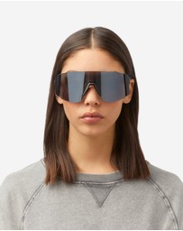 Hawkers Co - HAWKERS Lynx Big - Black Smoke Flash Sunglasses for Men and Women