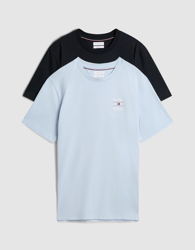 Tommy Hilfiger - 2-Pack Stacked Logo Jersey T-Shirts