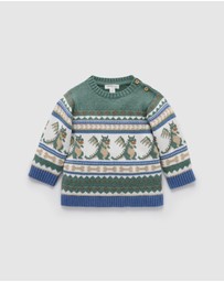 Purebaby - Dragon Fairisle Jumper -Kids-Babies