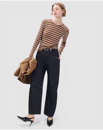 rag & bone - Luca Stripe Rib Long Sleeve Tee