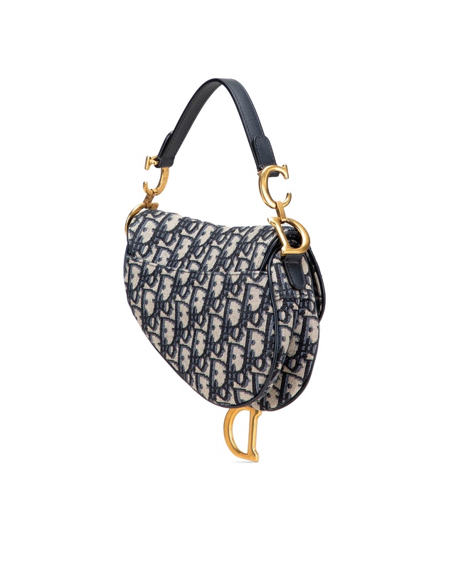 Pre-Loved by Azura Reborn - Pre-Loved Mini Oblique Canvas Saddle Bag