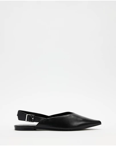 Atmos&Here - Kiera Slingback Leather Flats