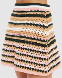 The Upside - Bohemia Crochet Mini Skirt
