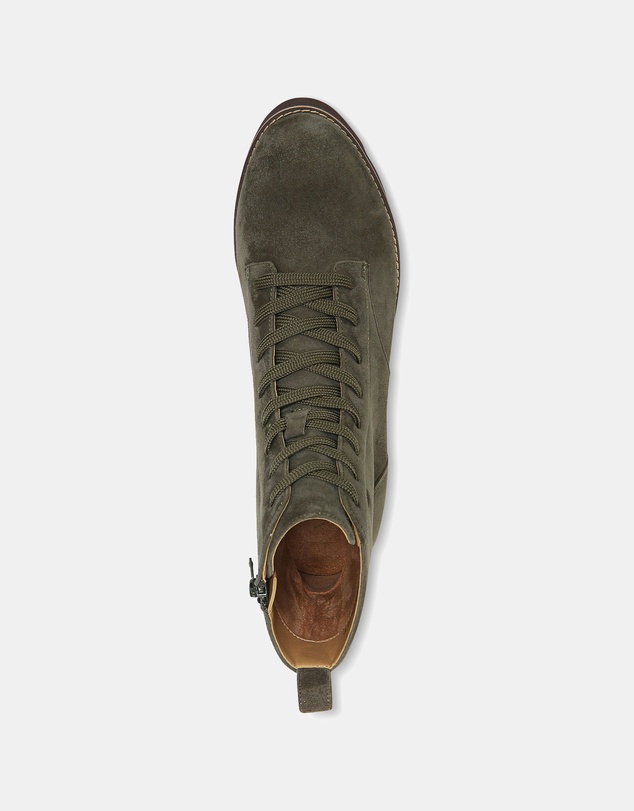Vionic - Lani Lace-Up Boot - Olive Suede
