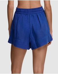 Polo Ralph Lauren - Organic Cotton & Linen High Waist Beach Short