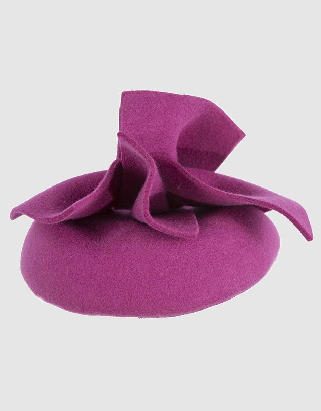 Max Alexander - Winter Fuchsia Felt Pillbox with Bow