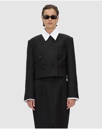 CAMILLA AND MARC - Caius Collarless Cropped Blazer