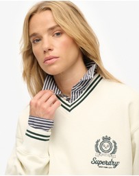 Superdry - Country Club Loose V Crew