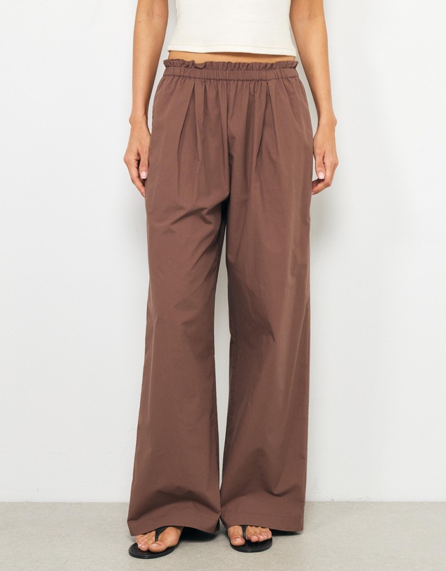 AERE - Lizzie High Waisted Poplin Pants