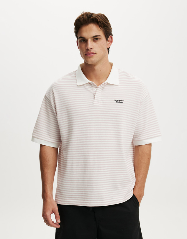 Cotton On - Box Fit Short Sleeve Polo