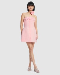 LEO LIN - Roselle Applique Bustier Mini Dress