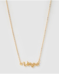 Izoa - Virgo Written Star Sign Necklace