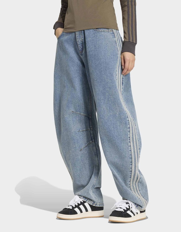 adidas Originals - HIGH RISE BARREL LEG DENIM PANT Womens