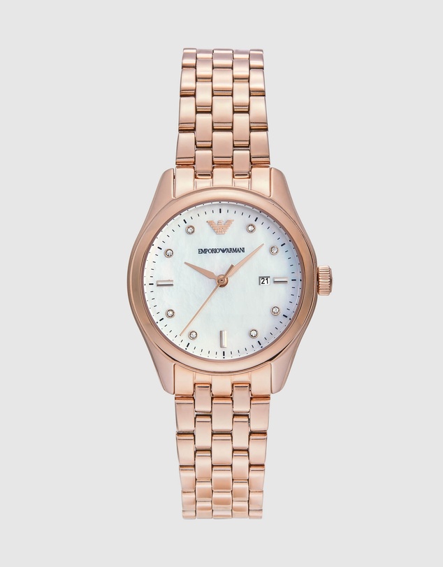 Emporio Armani - Rose Gold Tone Analogue Watch