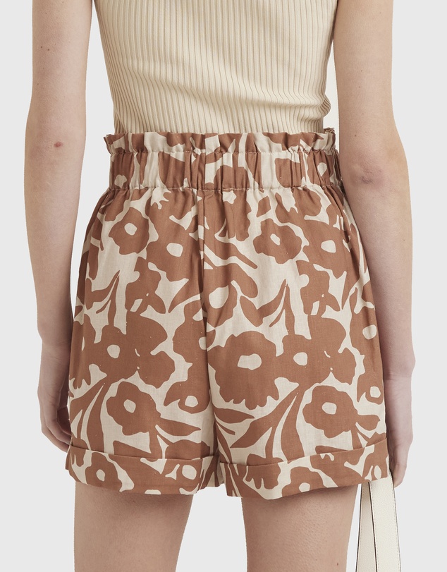 Zerafima - Poppy Tie Short