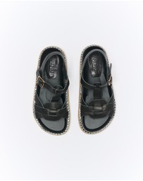 Walnut Melbourne - Indigo Leather Sandal