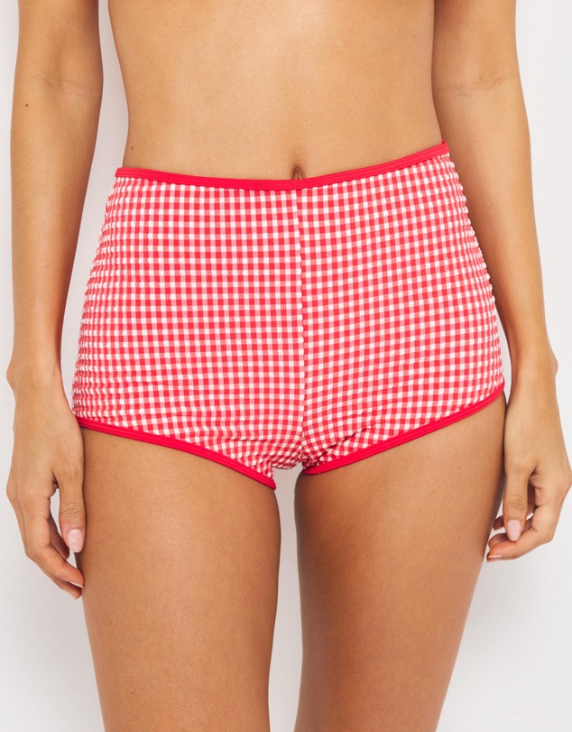 AERE - Sienna Gingham Swim Shorts