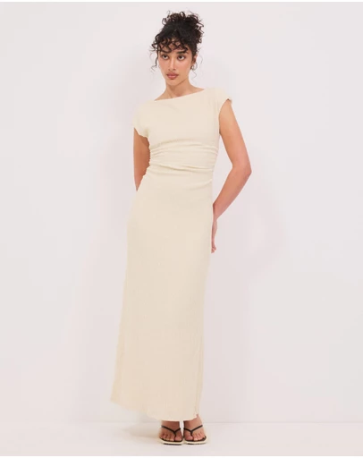 Calli - Grace Textured Jersey Maxi Dress