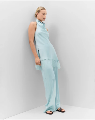 UNISON - Satin Wide Leg Pant