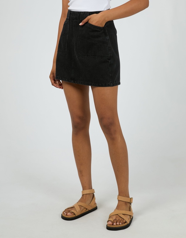 All About Eve - Becca Skirt Washed Black