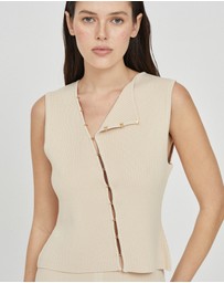 FRIEND of AUDREY - Mila Asymmetric Rib Top