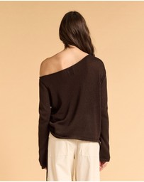 MVN - Rouched Side Knit Top