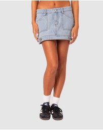 EDIKTED - Foxx denim mini skirt