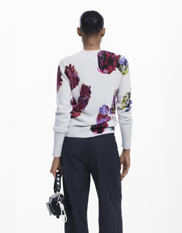 Desigual - Abstract floral sweater