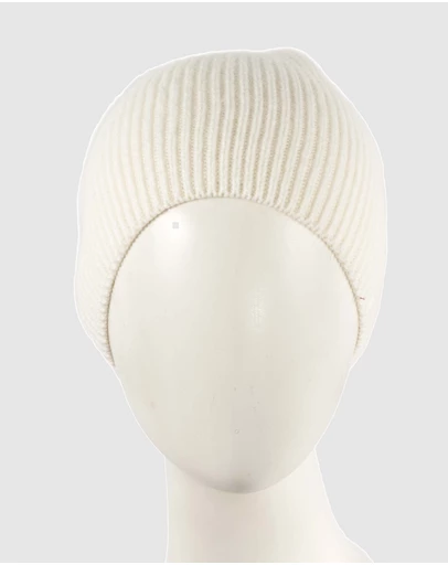 Max Alexander - European Made Cream Soft Wool Beanie