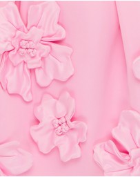 LEO LIN - Piper Floral Applique Bell Shape Mini Dress