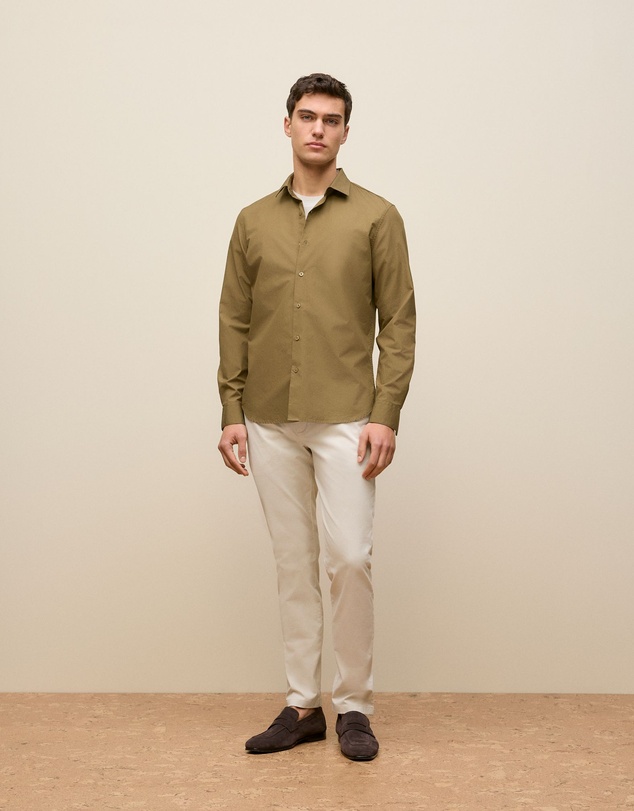 Trenery - Slim Fit Chino Pant in Stone
