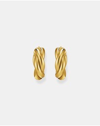 THOMAS SABO - Hoop earrings in intertwined design gold