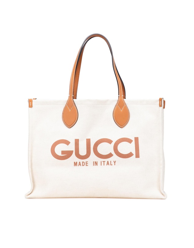 Pre-Loved by Azura Reborn - Pre-Loved gucci Elegant Textile Shopper Bag with Top Handles for Versatile Carrying