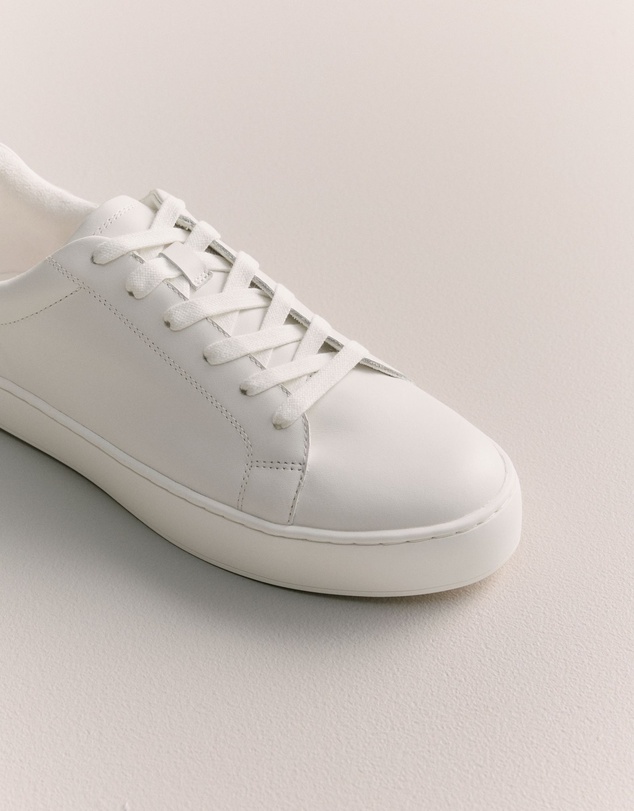 Trenery - Lyons Leather Sneaker in White