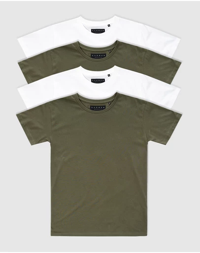 Xander - 4-Pack Blanc Tee