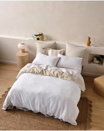 Linen House - Nimes Duet Pure Linen Quilt Cover Set
