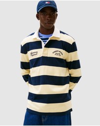 Tommy Jeans - Relaxed Stripe Graphic Rugby Polo